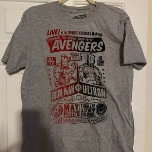 IRON MAN / ULTRON AVENGERS Flophouse Grey Large T-Shirt
